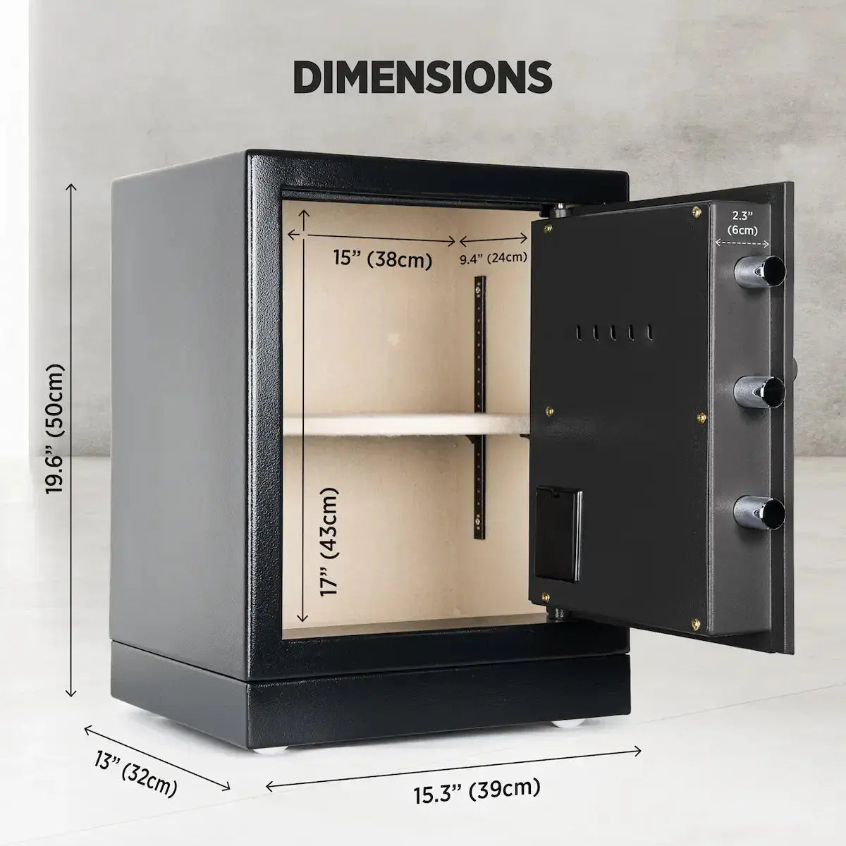 Datasavior Spacious Home Office Safe - HAOG