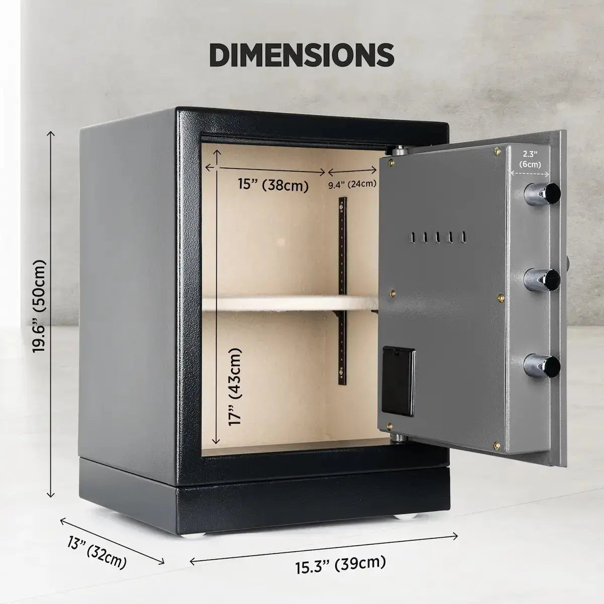 Datasavior Spacious Home Office Safe - HAOG