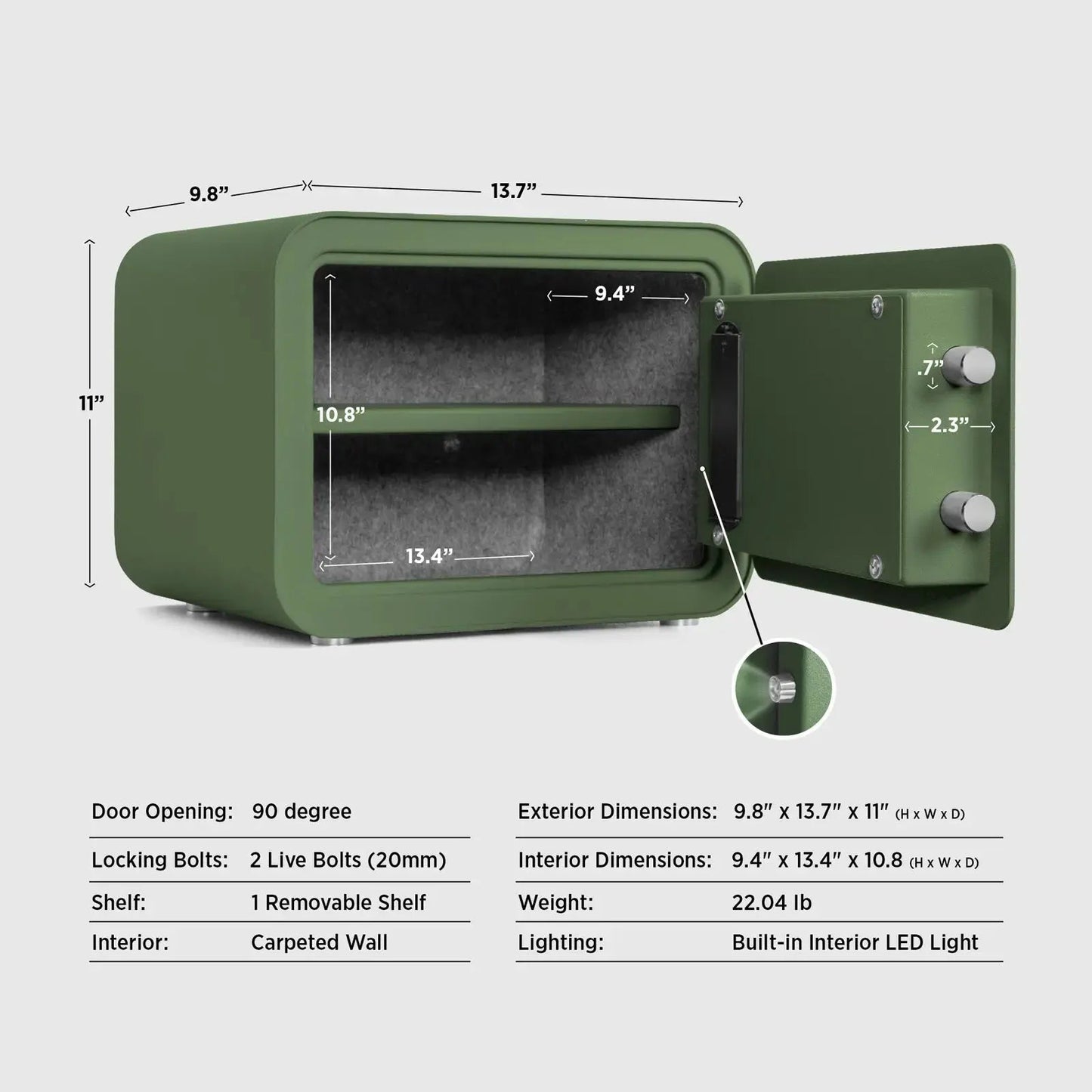 Millitari QT25 Compact Safe – Secure, Stylish, and Built to Last - HAOG
