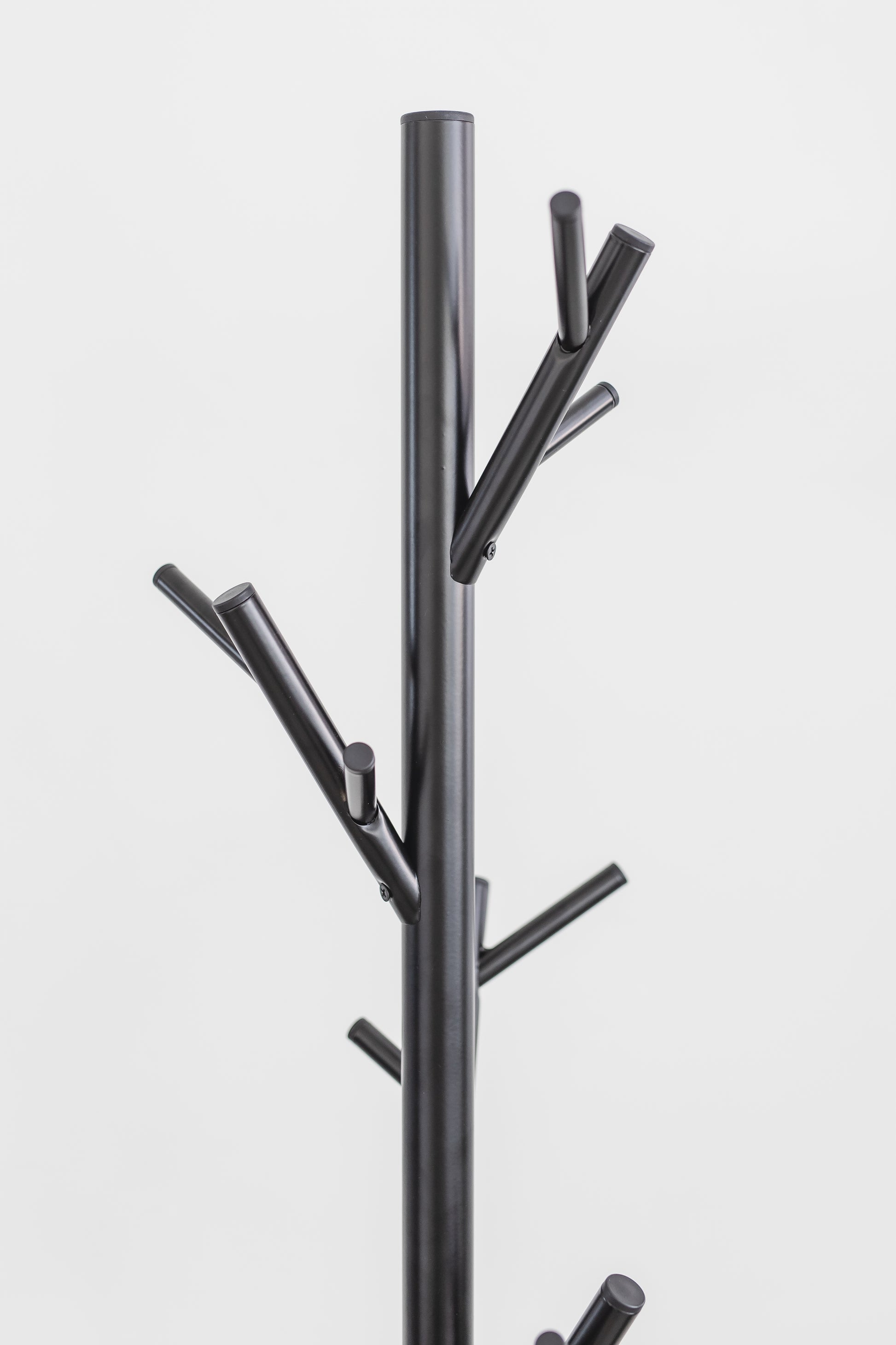 Black 18-Hook Coat Rack – Freestanding Metal Stand for Hats, Coats & Bags | HAOG - HAOG