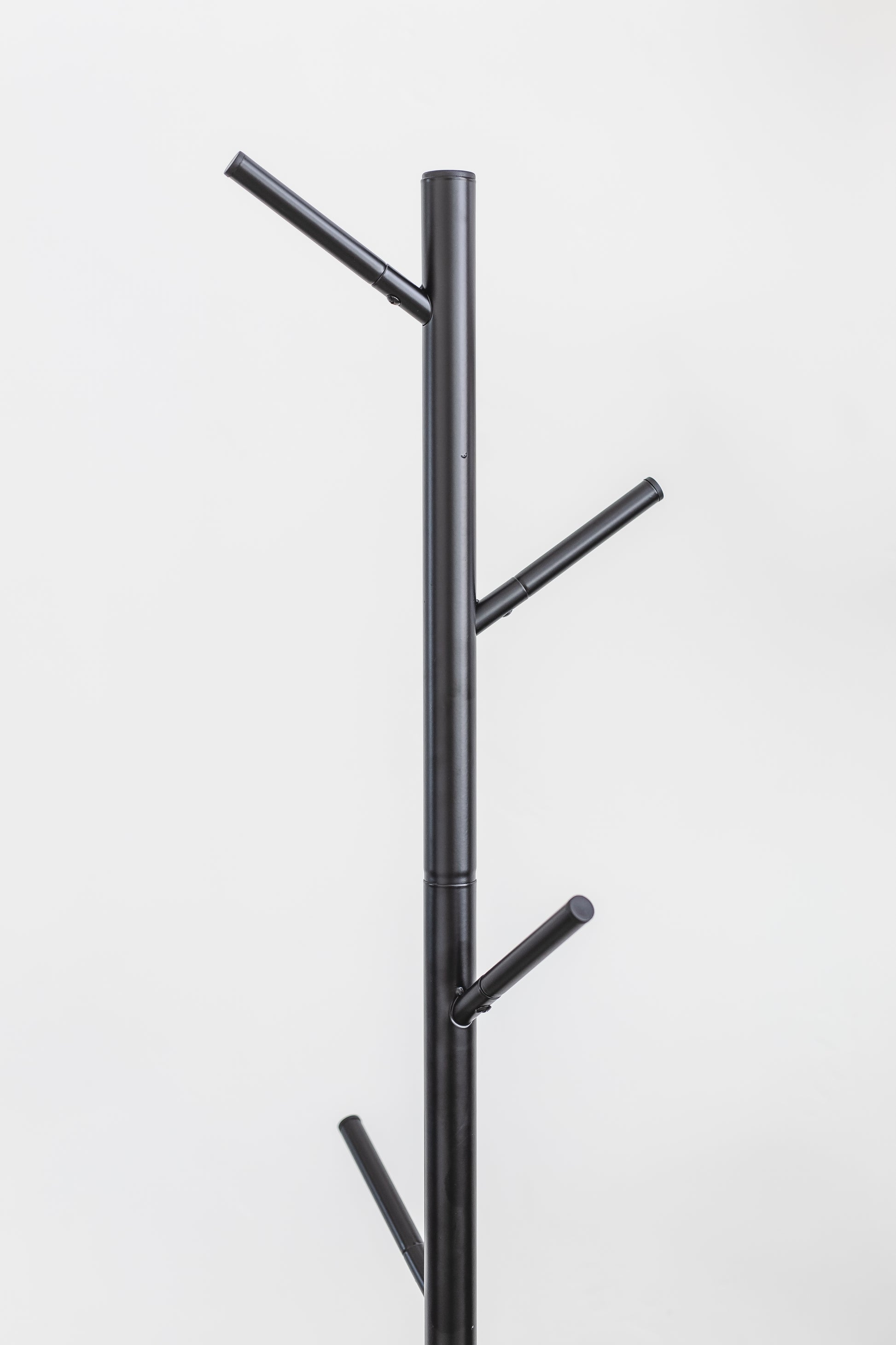 White Coat Rack – Freestanding Modern Hat & Coat Stand 6 Hooks | Powder-Coated Steel | HAOG - HAOG