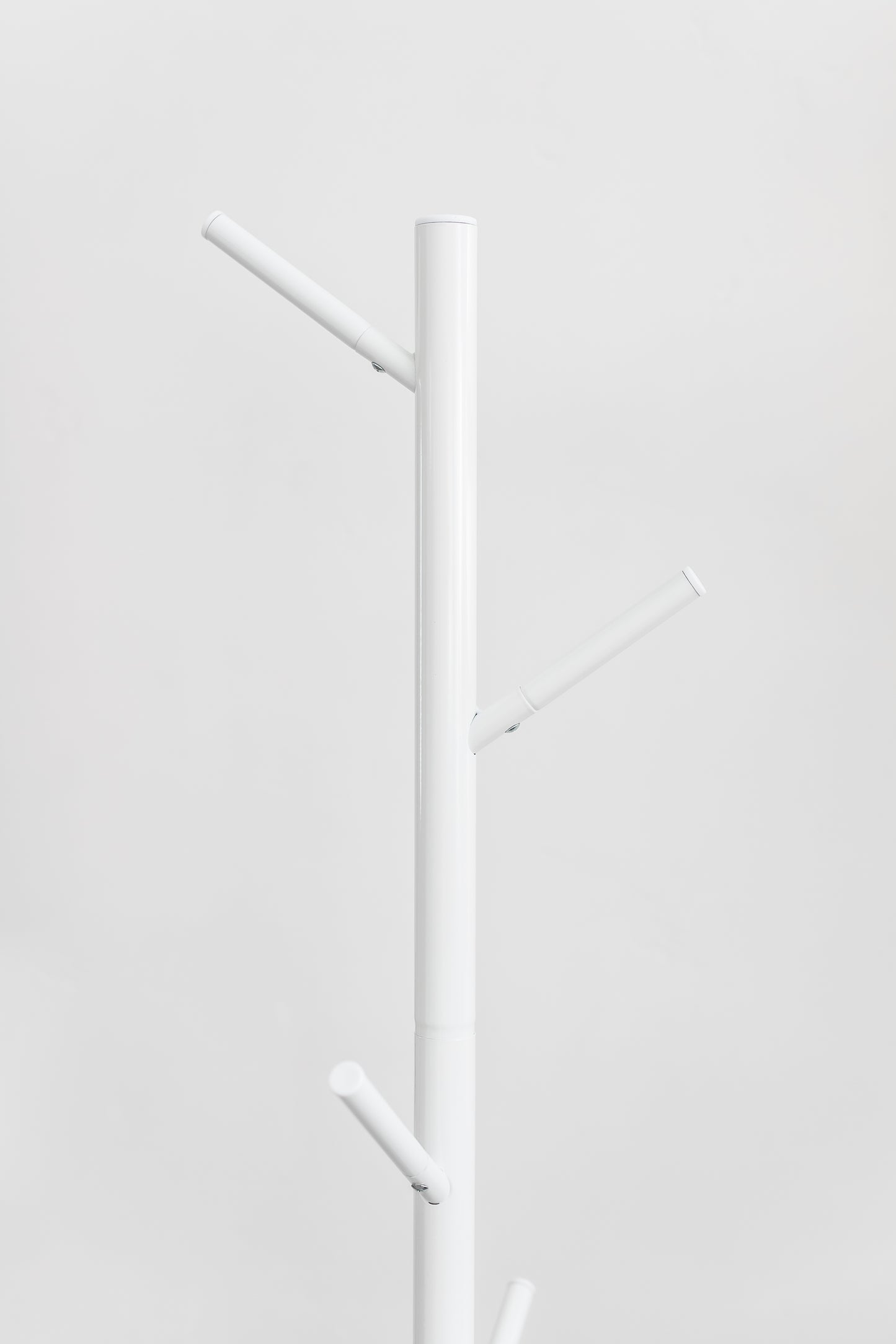 White Coat Rack – Freestanding Modern Hat & Coat Stand 6 Hooks | Powder-Coated Steel | HAOG - HAOG
