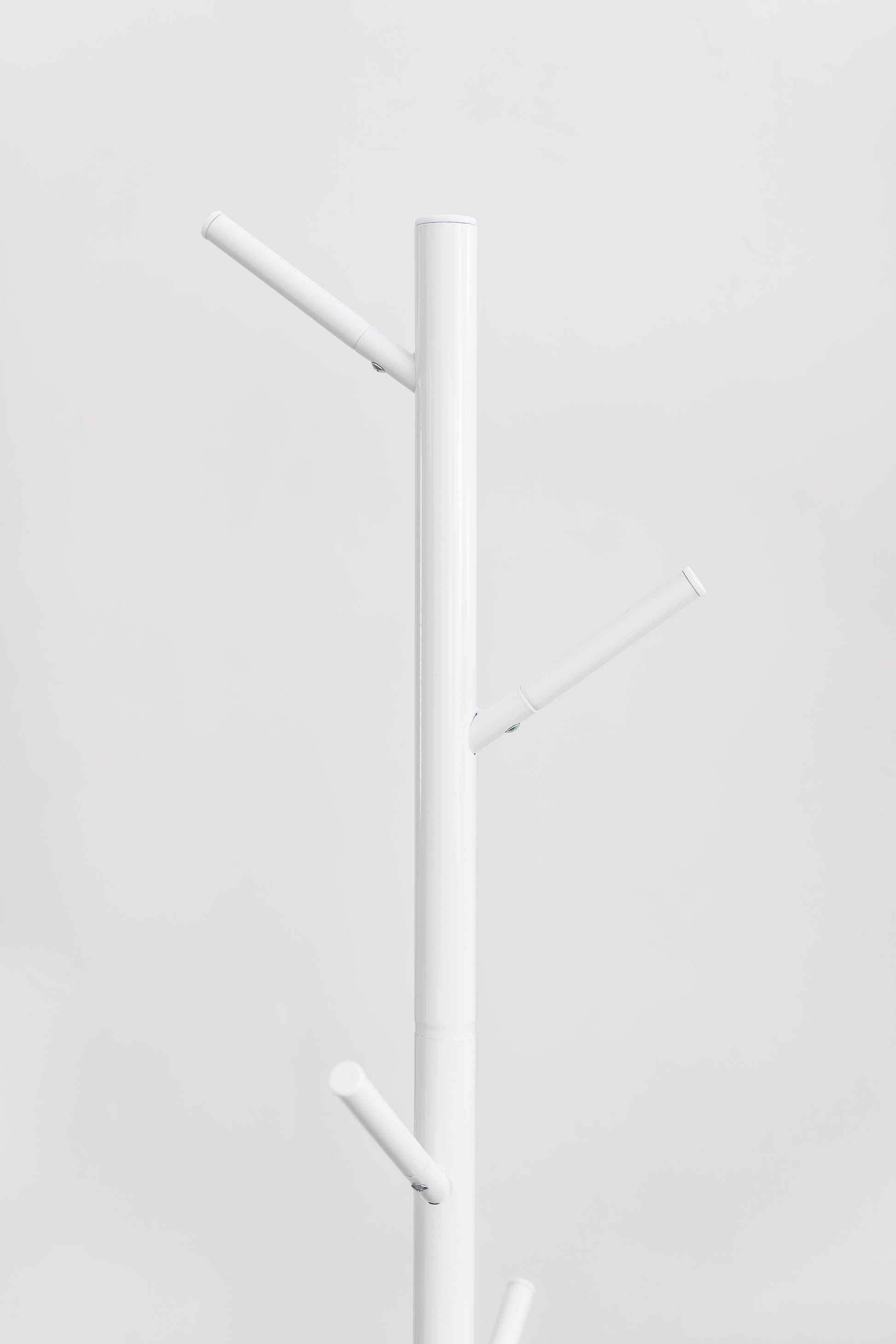 White Coat Rack – Freestanding Modern Hat & Coat Stand 6 Hooks | Powder-Coated Steel | HAOG - HAOG
